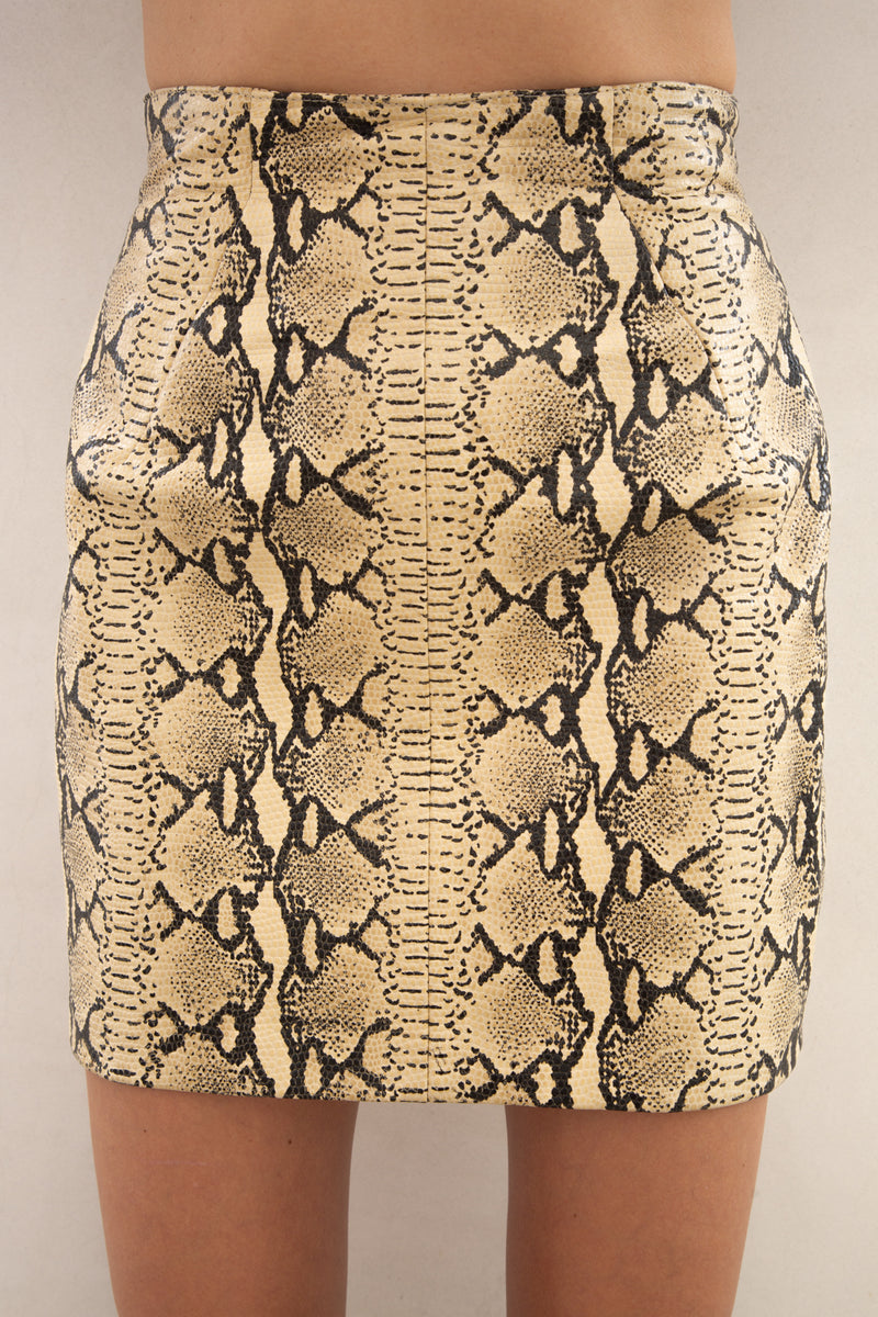 Vintage Leather Python Print Set
