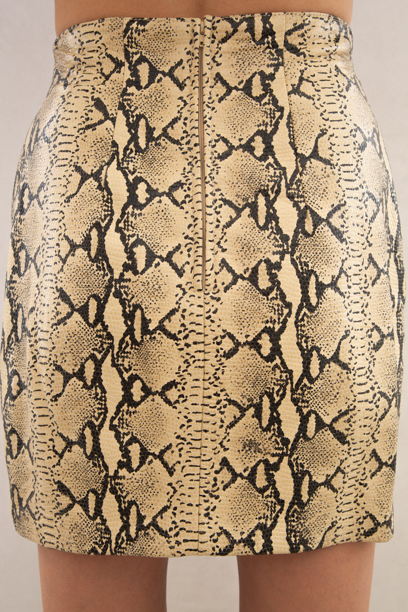 Vintage Leather Python Print Set
