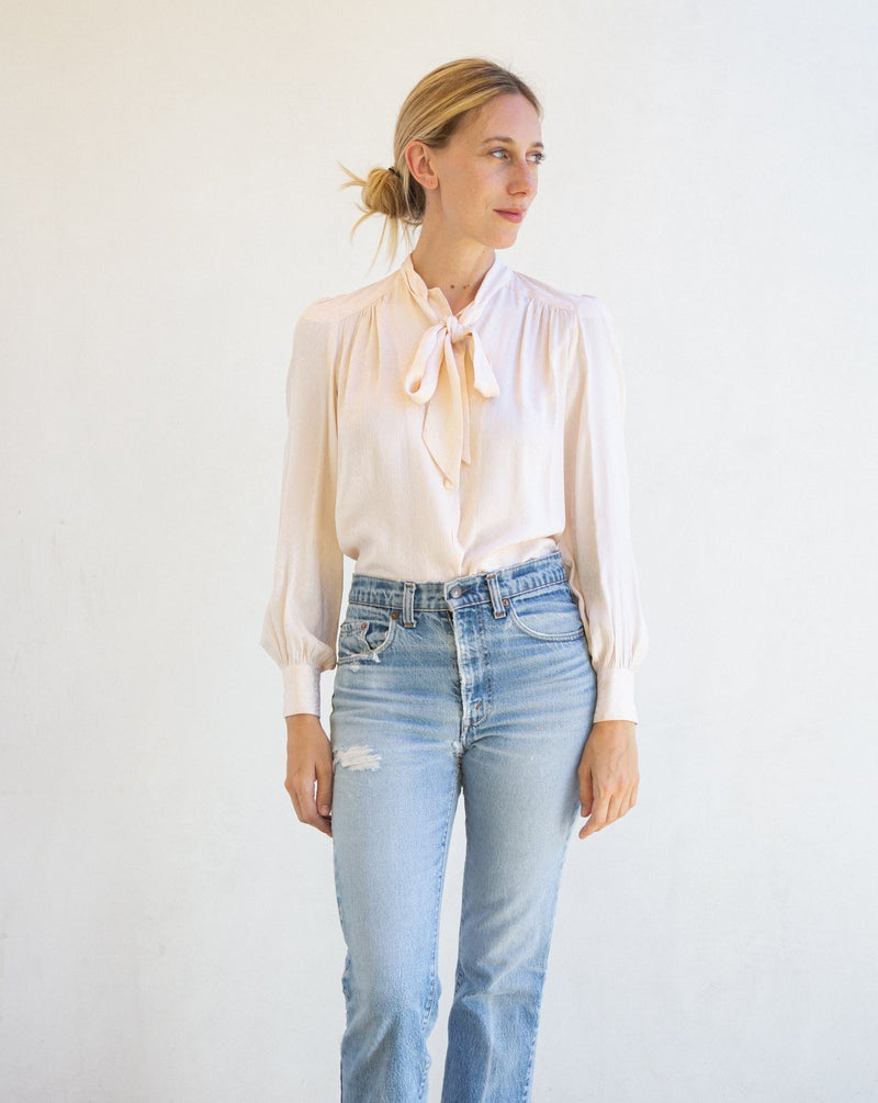 1980's Adolfo for Saks Silk Blouse