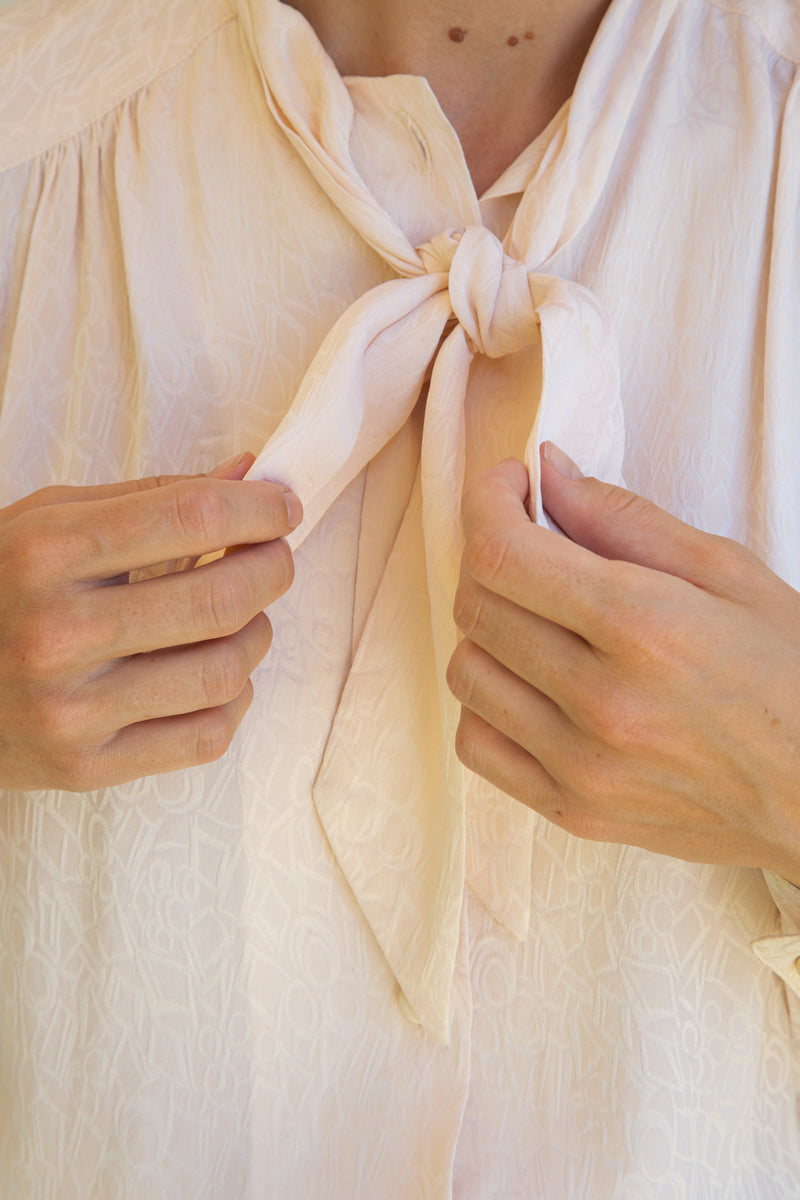 1980's Adolfo for Saks Silk Blouse