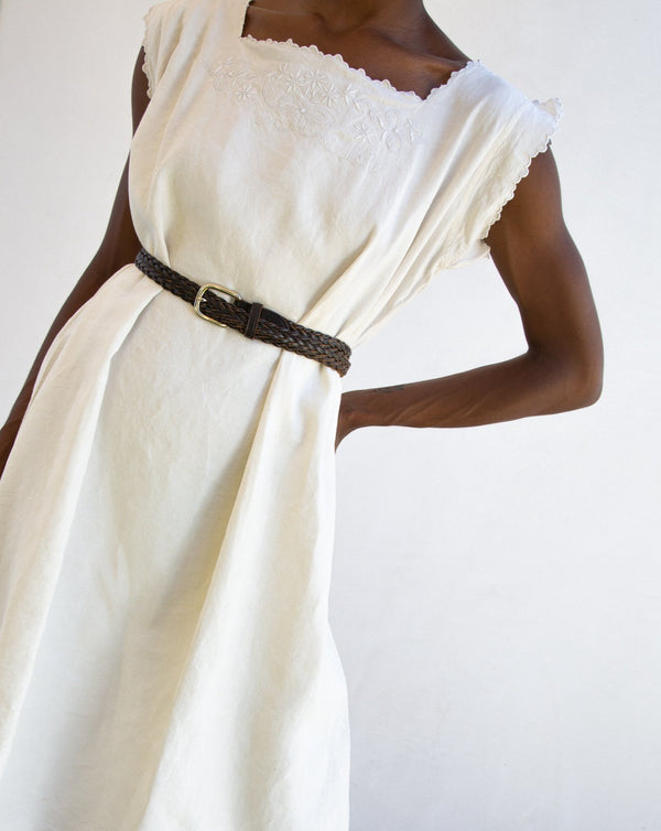Vintage French Linen Dress