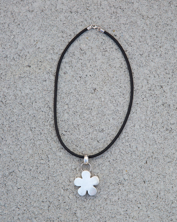 1980's-1990's Sterling Silver Daisy Pendant