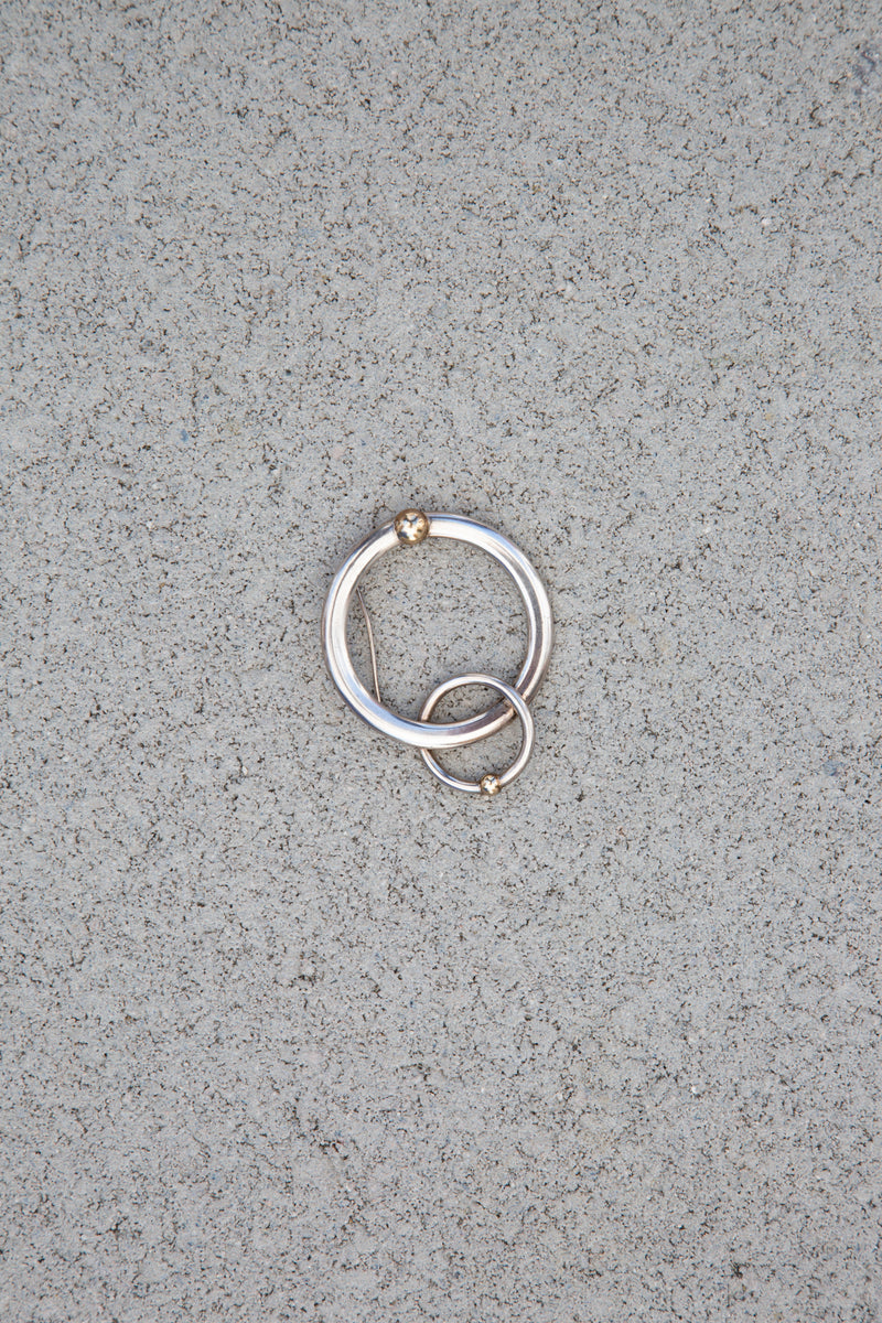 1980's Modernist Sterling Silver Brooch