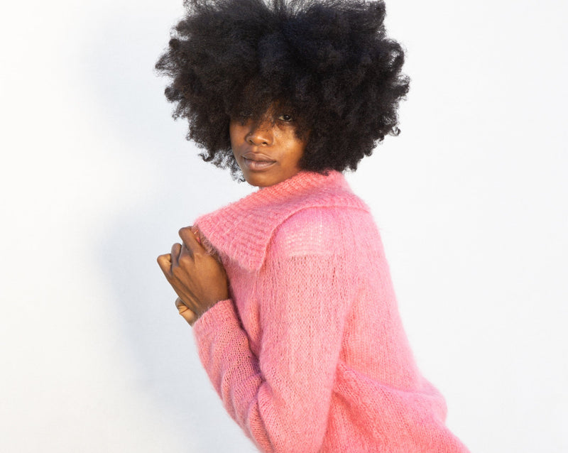 1950s Bubblegum Mohair Cardigan