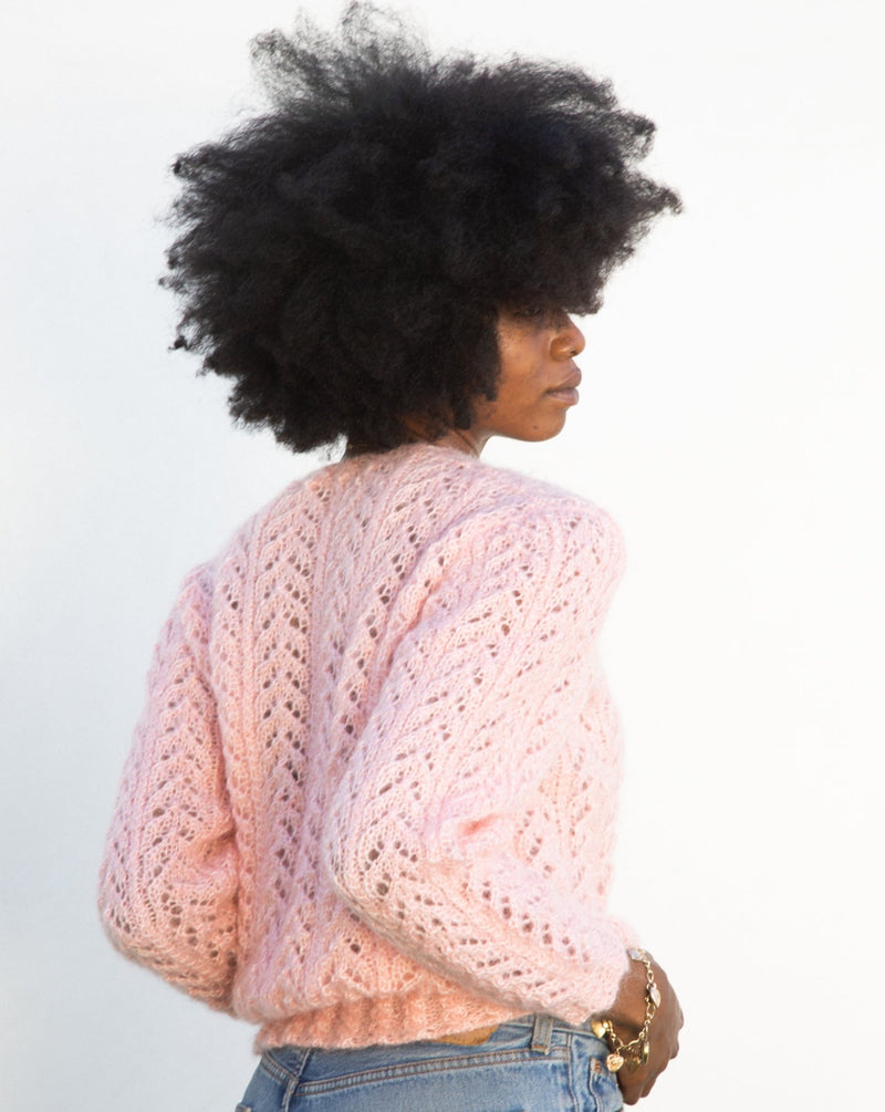 Vintage Pink Mohair Sweater