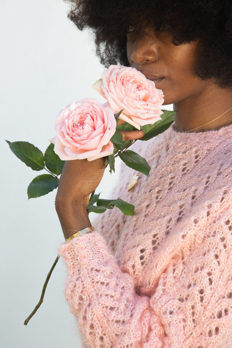 Vintage Pink Mohair Sweater