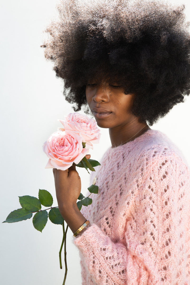 Vintage Pink Mohair Sweater