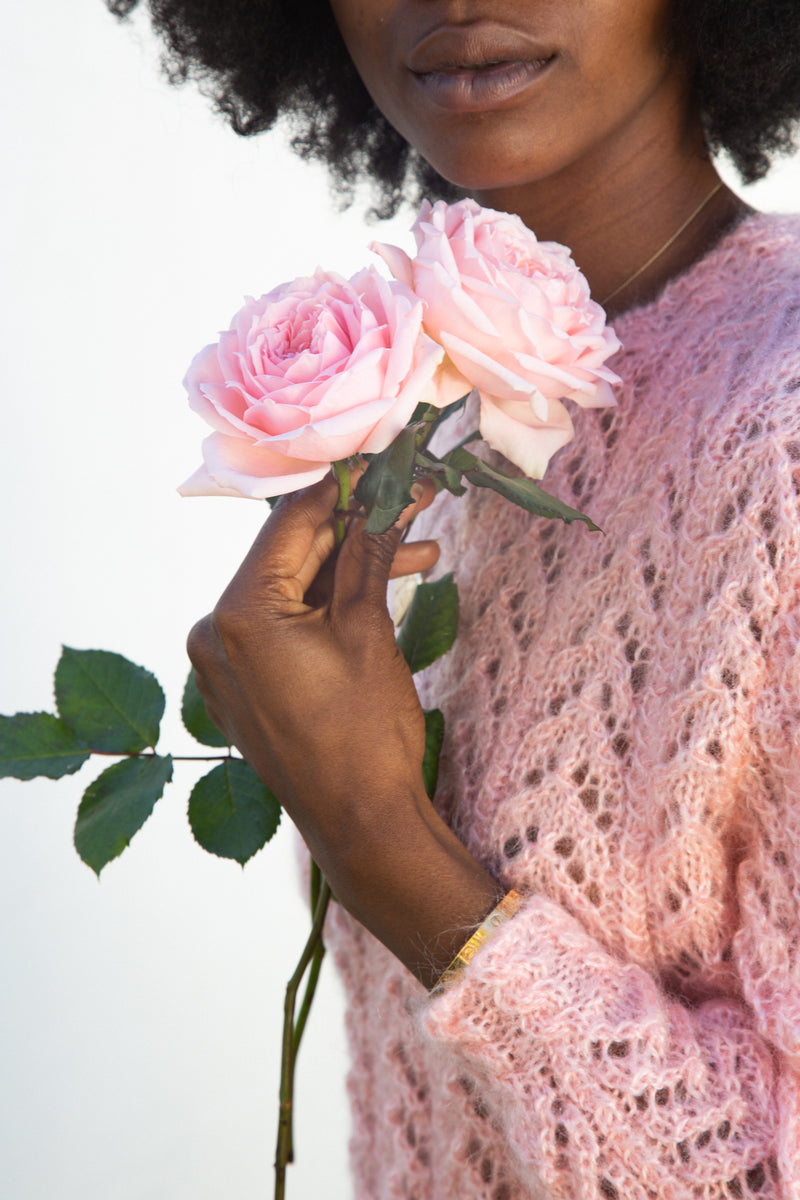 Vintage Pink Mohair Sweater