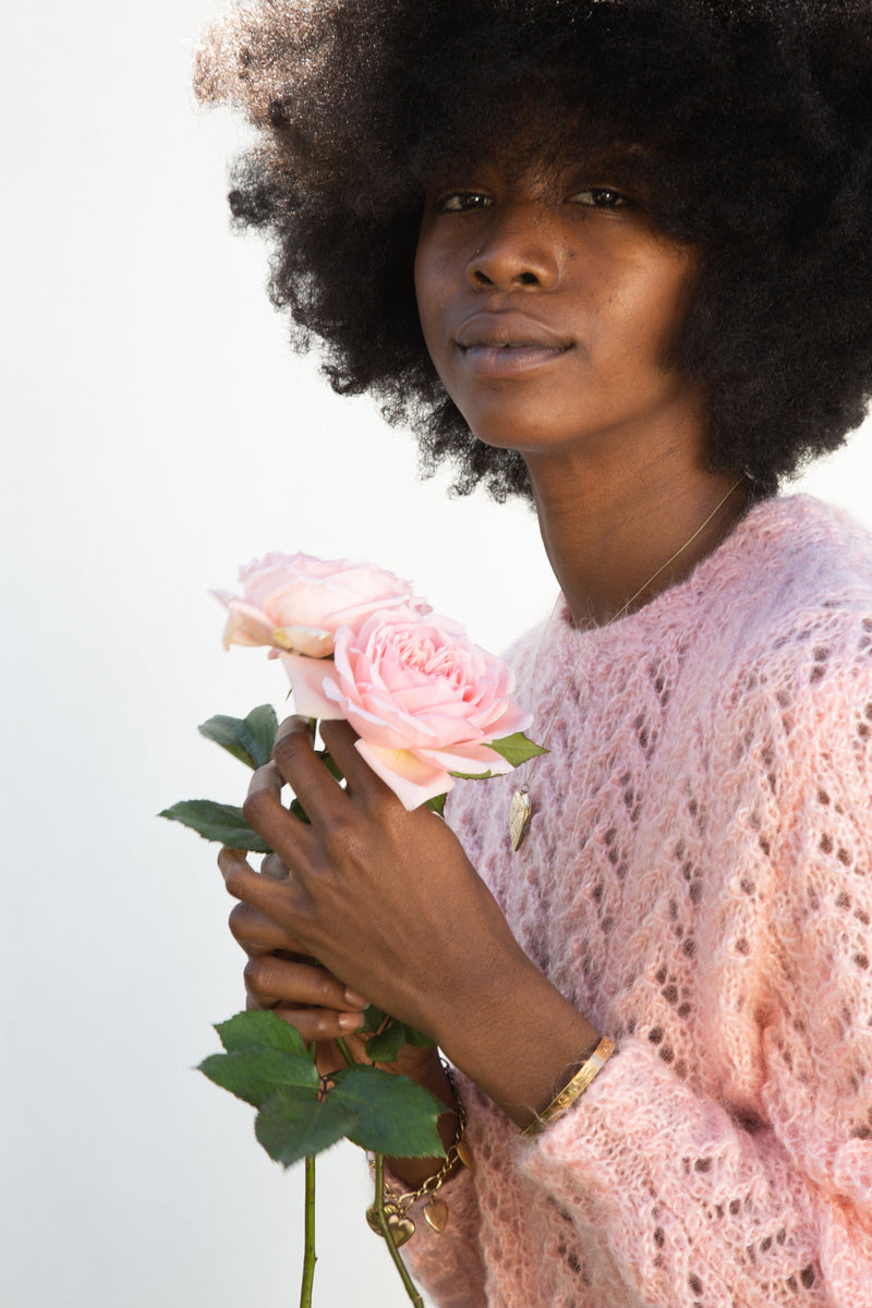 Vintage Pink Mohair Sweater