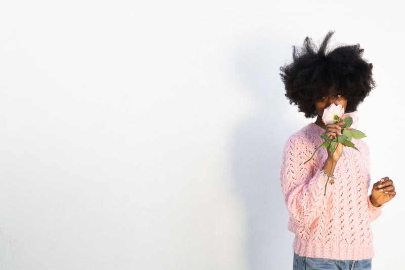 Vintage Pink Mohair Sweater